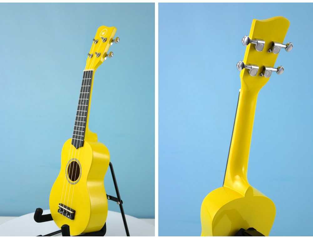 Soprano ukulelė Condorwood, geltona