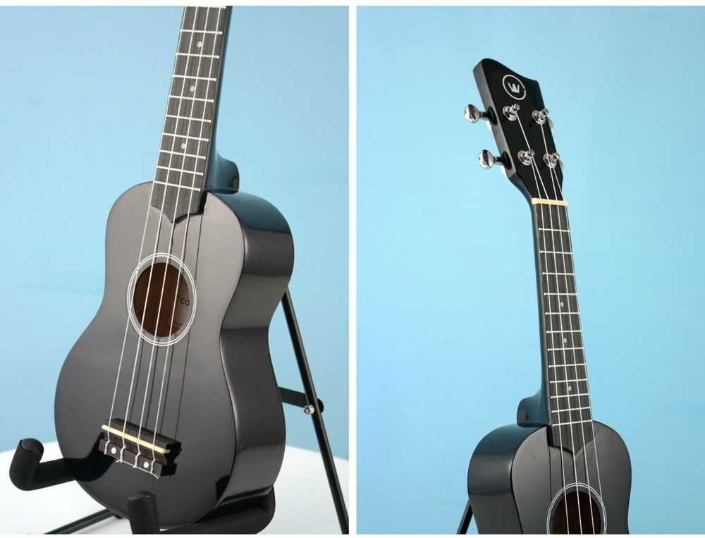 Soprano ukulelė Condorwood, juoda