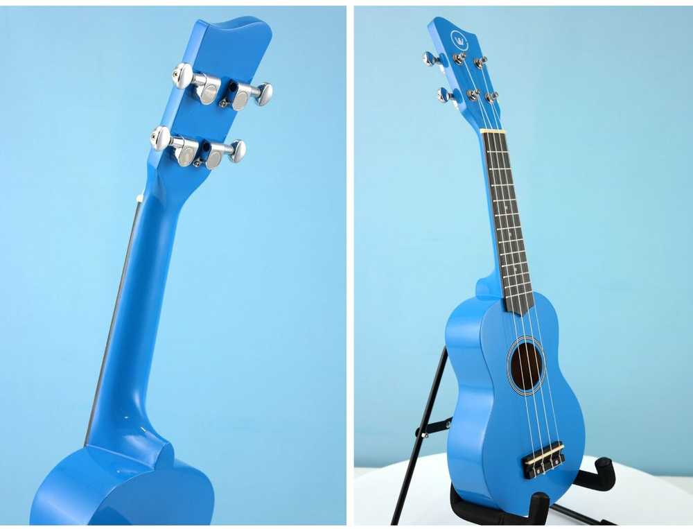 Soprano ukulelė Condorwood, mėlyna
