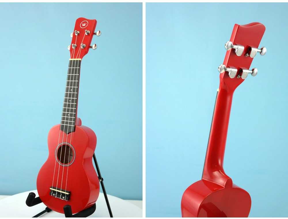 Soprano ukulelė Condorwood, raudona