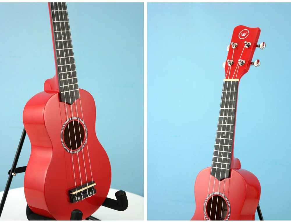 Soprano ukulelė Condorwood, raudona