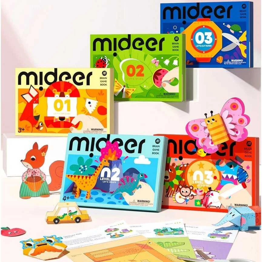 Spalvinimo užduotėlės Mideer 3 Lygis