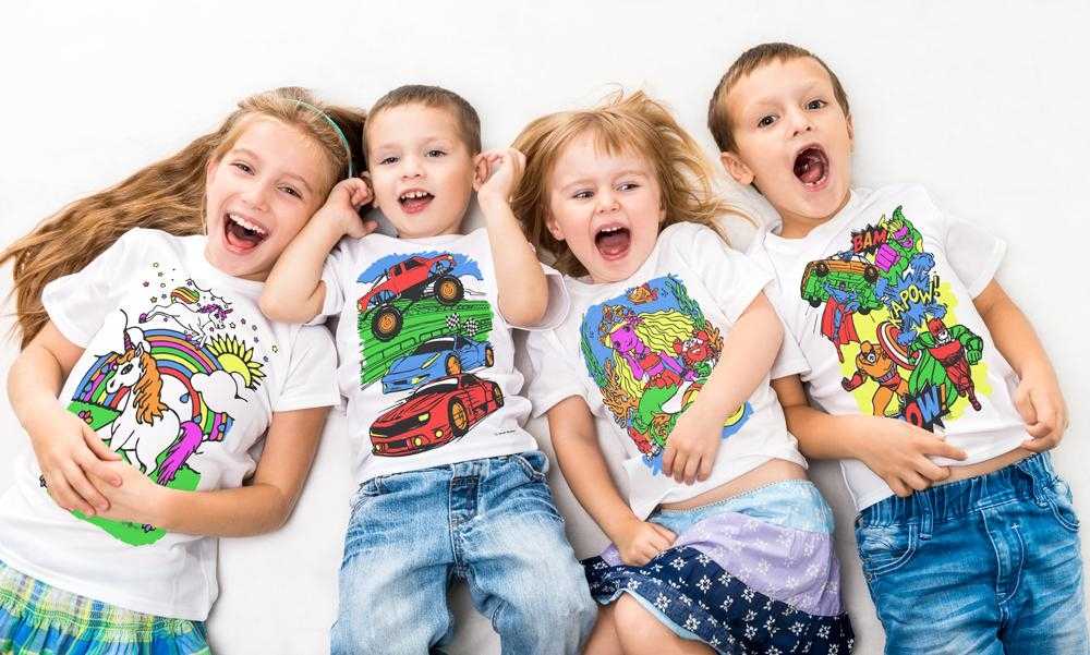 Splat Planet marškinėliai su flomasteriais Super herojai, Rūbelių dydis: 3 - 4 metai