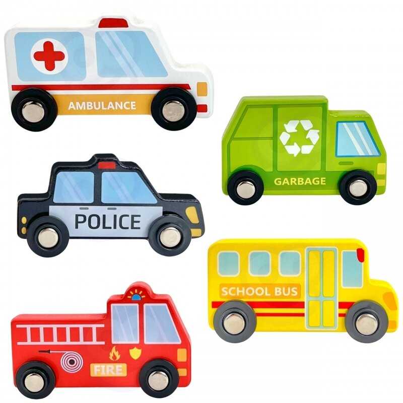 WOOPIE Žaislas Dėlionė Miestas Transportas 10 el.