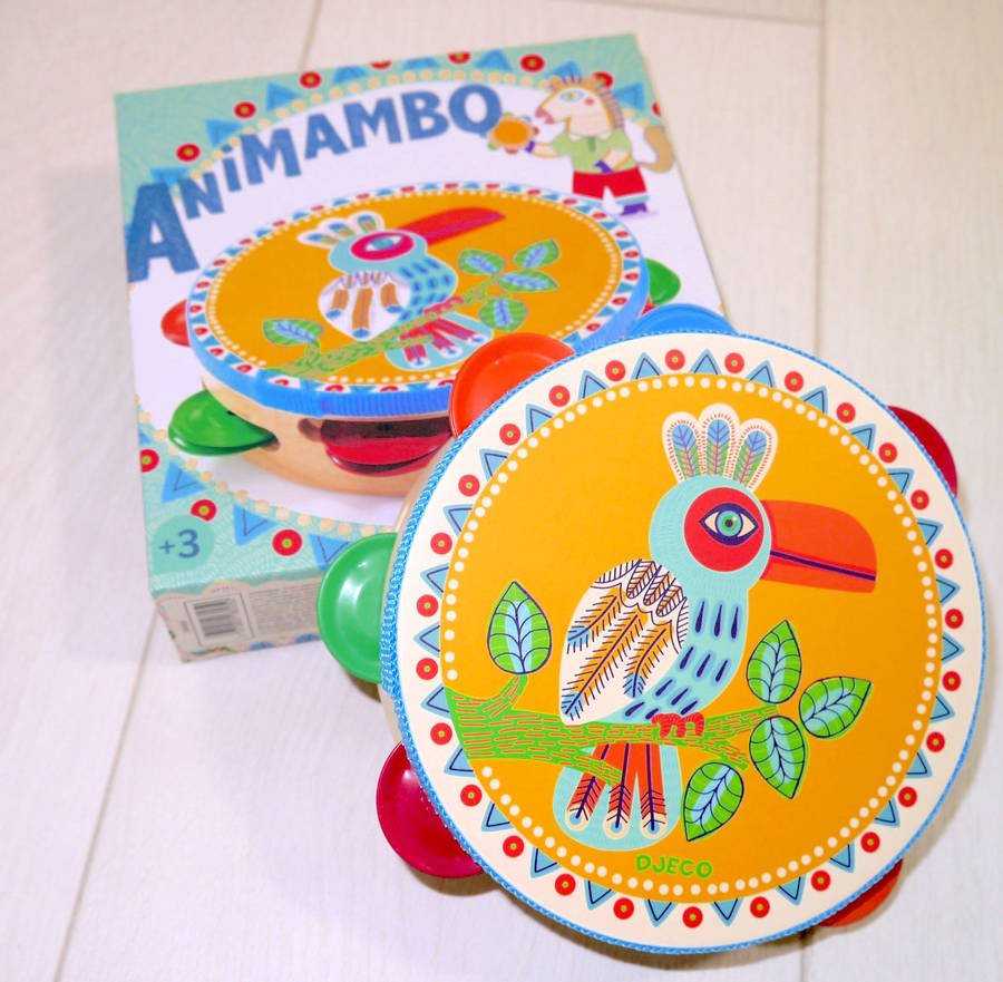 Djeco Animambo Muzikinis instrumentas - Tambūrinas ( DJ06005 )