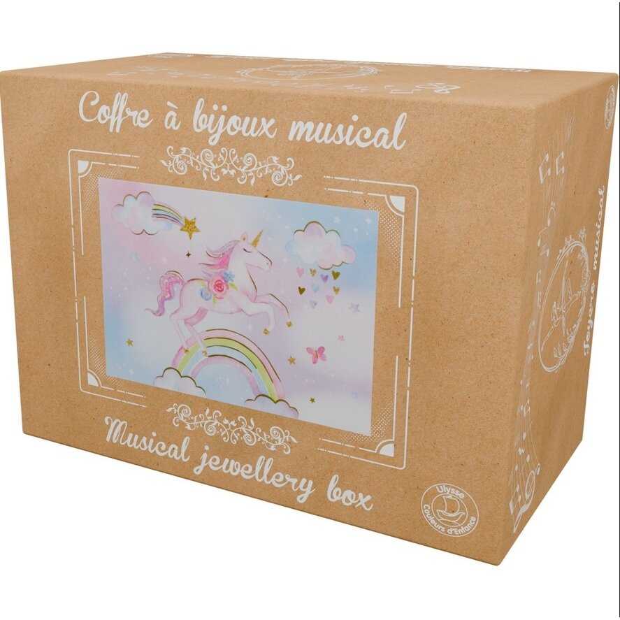 Ulysse Couleurs Denfance Muzikinė dėžutė vaivorykštės Vienaragis