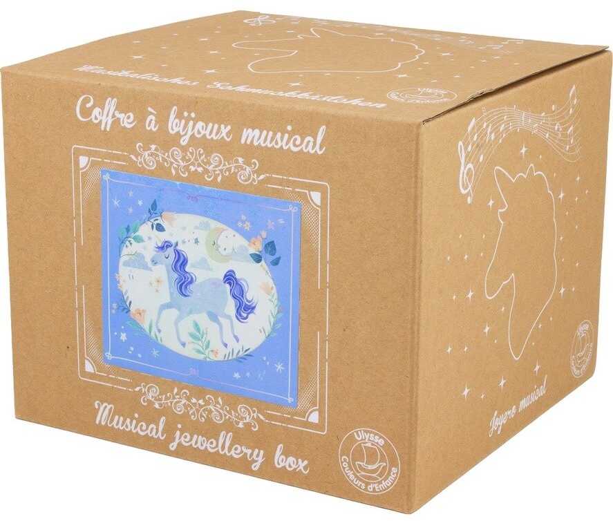 Ulysse Couleurs Denfance Muzikinė dėžutė su dviem stalčiukais Vienaragis
