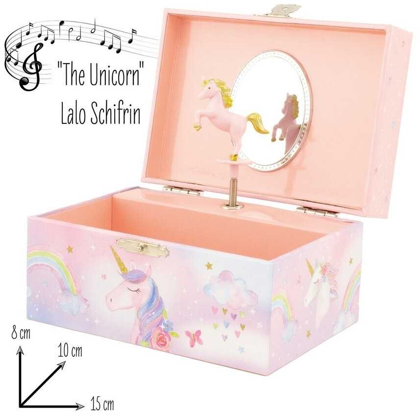 Ulysse Couleurs Denfance Muzikinė dėžutė vaivorykštės Vienaragis
