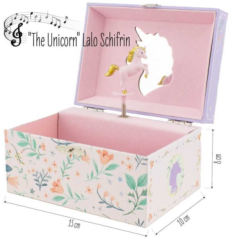 Ulysse Couleurs Denfance Muzikinė dėžutė violetinis Vienaragis