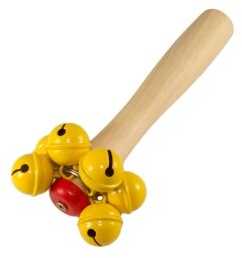6 varpelių barškutis Rohema Bell Stick Color
