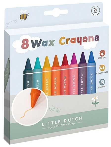 Vaškinės kreidelės Little Dutch 8vnt