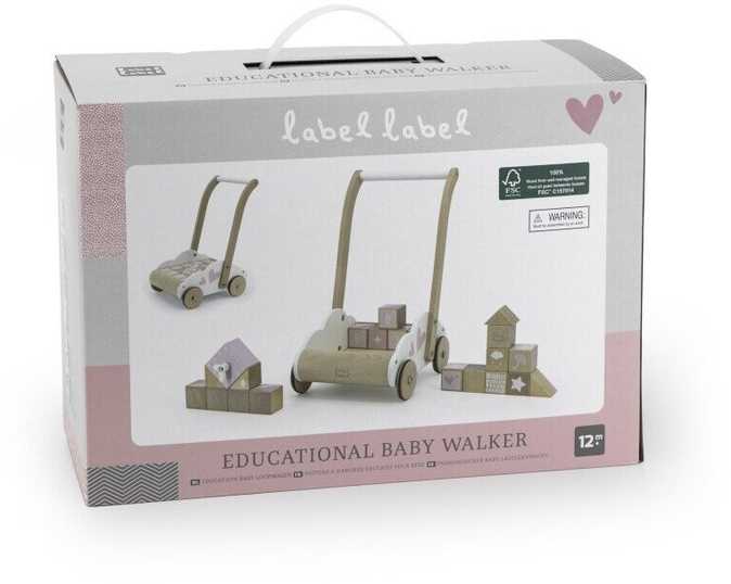 Label Label Edukacinė vaikštynė su kaladėlėmis - Rožinė