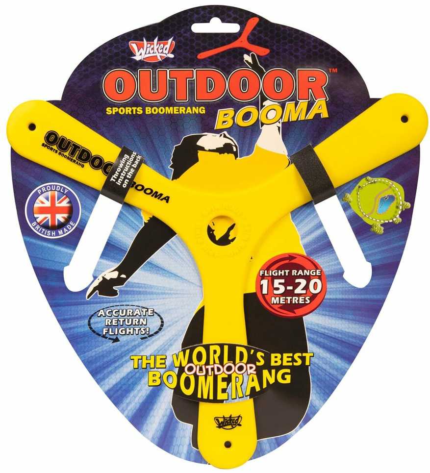Sportinis bumerangas "Wicked BOOMA", Spalva: Geltonas