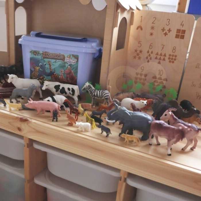 WOOPIE Žaislų rinkinys Gyvūnai XXL 58 vnt.