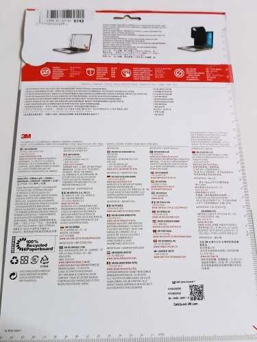 Ecost prekė po grąžinimo '3 M pf14.0 W9e – Notebook privacy filter – 14 wide screen (Atnaujinta)