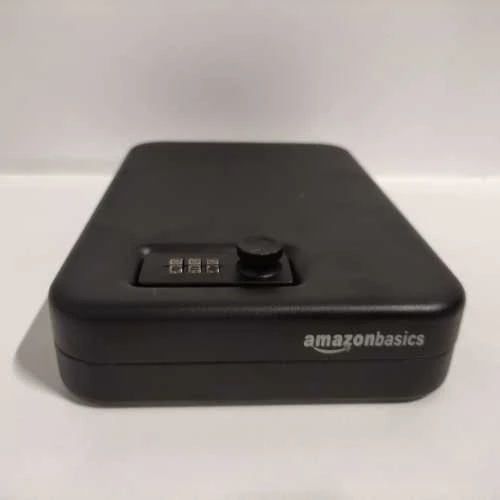 Ecost prekė po grąžinimo Amazon Basics nešiojama apsaugos dėžutė su kombinuotu užraktu, didelis (Atnaujinta)