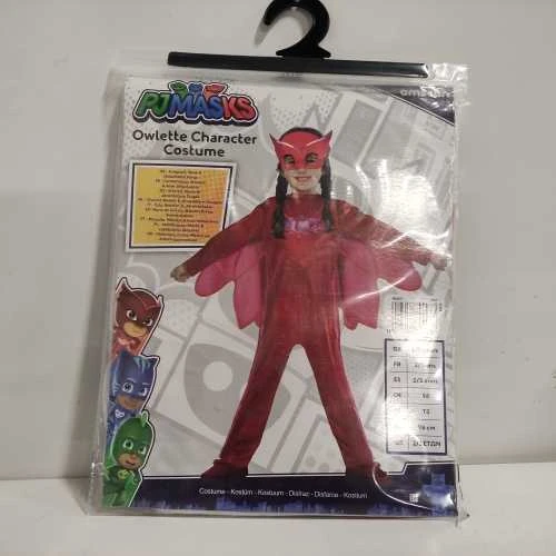 Ecost prekė po grąžinimo AMSCAN 9902947 - vaikiškas kostiumas PJ Masks Olette, kombinezonas ir kaukė (Atnaujinta)