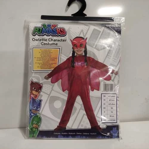 Ecost prekė po grąžinimo AMSCAN 9902947 - vaikiškas kostiumas PJ Masks Olette, kombinezonas ir kaukė (Atnaujinta)