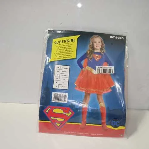 Ecost Prekė po grąžinimo Amscan - Vaikiška Kostiumas Supergirl, Suknelė, Šalmas, Kojinės, Superheroj (Atnaujinta)