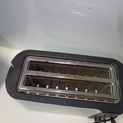 Ecost prekė po grąžinimo, Arendo nerūdijančio plieno skrudintuvas, ilgas lizdas, 4 riekelės, baltas (Atnaujinta)