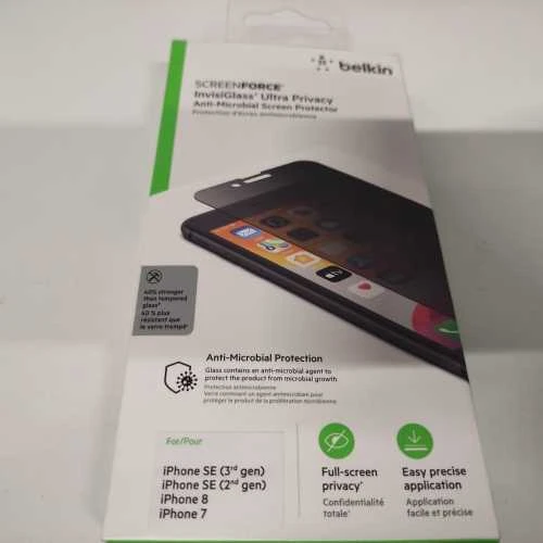 Ecost prekė po grąžinimo Belkin ekrano jėgos grūdintas stiklas, iPhone 7/8 Plus, skaidrus (Atnaujinta)