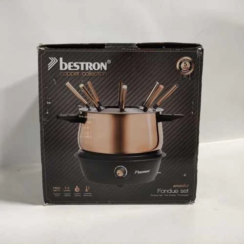 Ecost prekė po grąžinimo Bestron Electric Fondue Set for iki 8 People, with 8 x Fondue Forks and C (Atnaujinta)