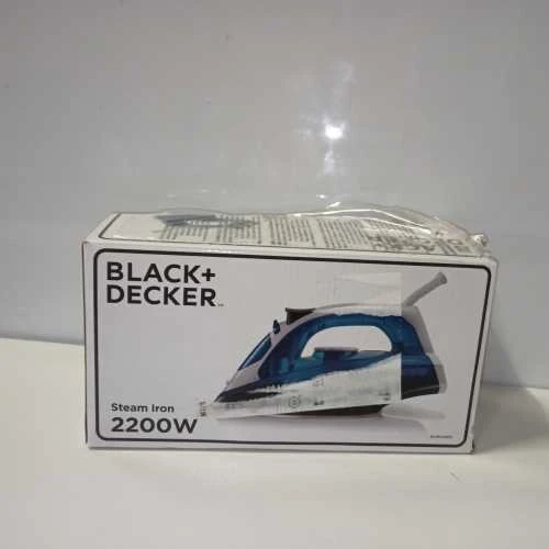 Ecost prekė po grąžinimo Juodas & Decker Blau BXIR2200E Garų lygintuvas 2200 Plastic 370 ml (Atnaujinta)