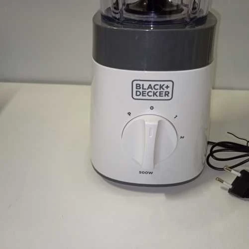 Ecost prekė po grąžinimo Juodas & Decker BxJB500E - Maišytuvas Mixeur 500W, Plastic Bol 1.5L, 2 speeds + (Atnaujinta)
