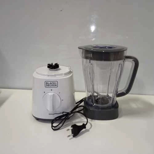 Ecost prekė po grąžinimo Juodas & Decker BxJB500E - Maišytuvas Mixeur 500W, Plastic Bol 1.5L, 2 speeds + (Atnaujinta)