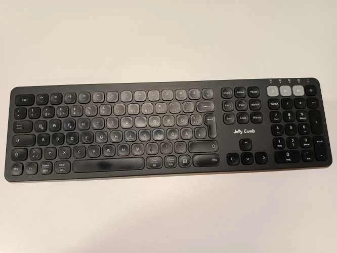 Ecost prekė po grąžinimo, Bluetooth klaviatūra, 3 kanalų daugiafunkcinė belaidė klaviatūra su pilno (Atnaujinta)