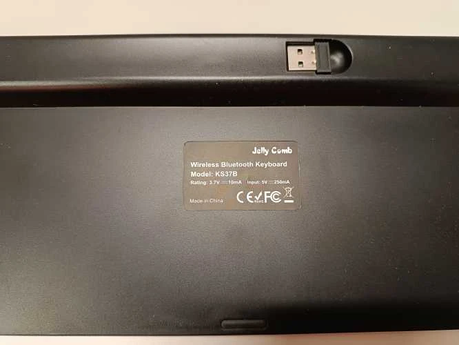 Ecost prekė po grąžinimo, Bluetooth klaviatūra, 3 kanalų daugiafunkcinė belaidė klaviatūra su pilno (Atnaujinta)