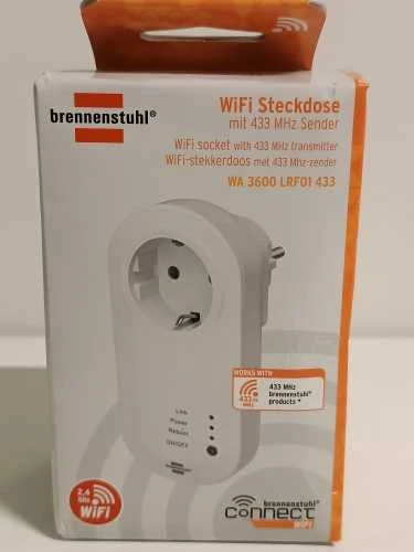 Ecost prekė po grąžinimo Brennenstuhl Connect WLAN Steckdose mit 433 MHz Sender WA 3600 LRF01 433 (W (Atnaujinta)