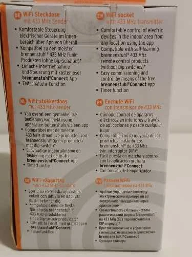 Ecost prekė po grąžinimo Brennenstuhl Connect WLAN Steckdose mit 433 MHz Sender WA 3600 LRF01 433 (W (Atnaujinta)