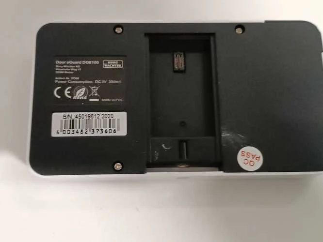 Ecost prekė po grąžinimo BURGWÄCHTER, skaitmeninis durų šnipas, Door eGuard DG 8100 (Atnaujinta)