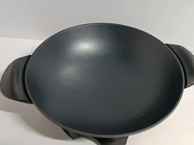 Ecost prekė po grąžinimo, Domo Do-8708W didelis juodas aliuminio elektrinis Wok 5 l (Atnaujinta)