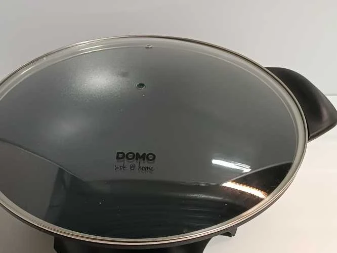 Ecost prekė po grąžinimo, Domo Do-8708W didelis juodas aliuminio elektrinis Wok 5 l (Atnaujinta)