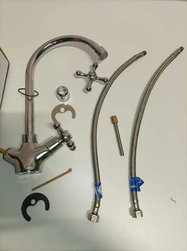 Ecost prekė po grąžinimo DP vonios GCC005 Almendro serijos kriauklės maišytuvas Chrome / Sidabras (Atnaujinta)