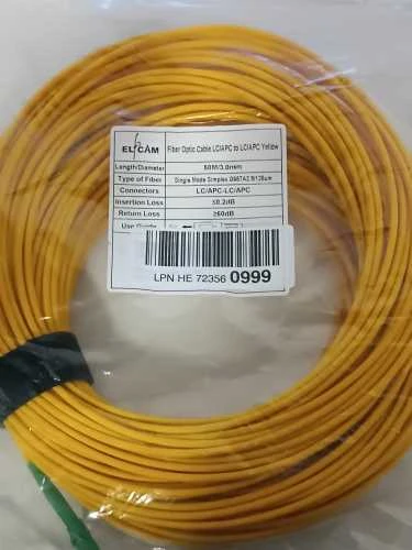 Ecost prekė po grąžinimo Elfcam® - LC/APC to LC/APC Simplex Singlemode 9/125µm LSZH, FTTH Fibre Opti (Atnaujinta)