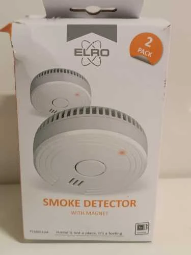 Ecost prekė po grąžinimo ELRO FS180521M 2 vnt. Smoke Alarm with Magnet Mounting 5 Year Baterija and C (Atnaujinta)