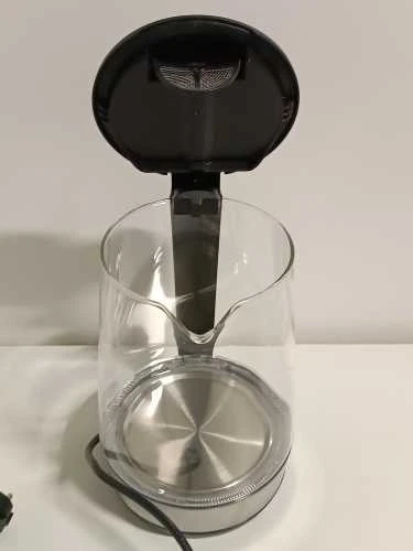Ecost prekė po grąžinimo EMERIO WK-123131 Cordless Virdulys, BPA-Free, Stainless Steel, Juodas, 2200 W (Atnaujinta)