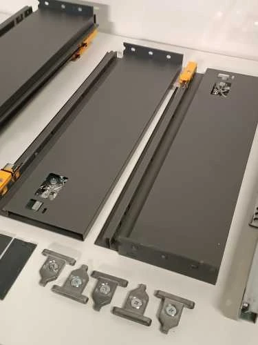 Ecost prekė po grąžinimo Emuca stalčio rinkinys pilkas antracitas (Atnaujinta)