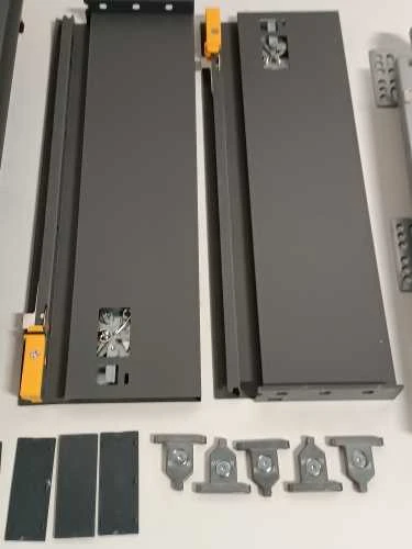 Ecost prekė po grąžinimo Emuca stalčio rinkinys pilkas antracitas (Atnaujinta)