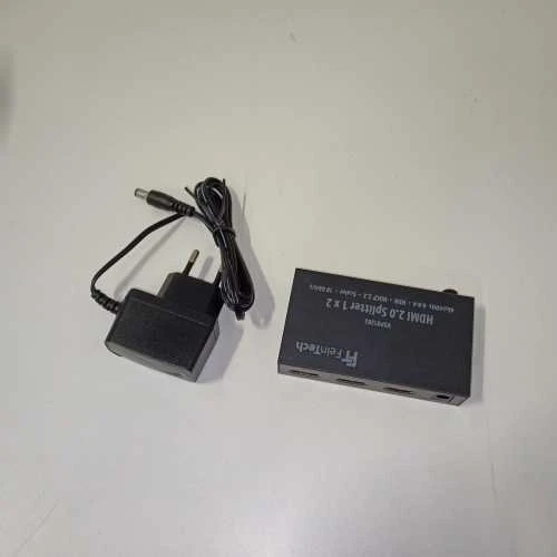 Ecost prekė po grąžinimo FINETECH VSP01202 HDMI 2.0 Splitter 1x2 with 4K HDR Down Scaler Audio-EDID (Atnaujinta)