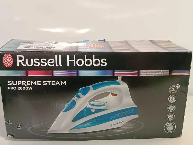 Ecost prekė po grąžinimo, Garų lygintuvas Russell Hobbs Supreme Steam Pro (2600 W, 140 g/min (Atnaujinta)