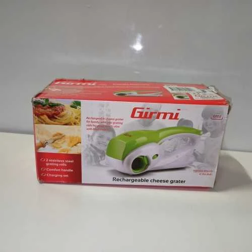 Ecost prekė po grąžinimo Girmi GT02 R?pe Rechargeable, 12W, 2 Patin ? Roulettes INOX, Blanc/Vert (Atnaujinta)