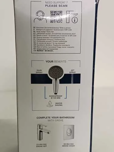Ecost prekė po grąžinimo Grohe Vitalio Start 27946000 dušo galvutės valdomi 2 purkštukai (Atnaujinta)