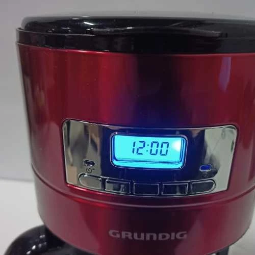 Ecost prekė po grąžinimo Grundig KM 6330 Kavos aparatas Raudona Sense Digital Clock Programmable Start T (Atnaujinta)