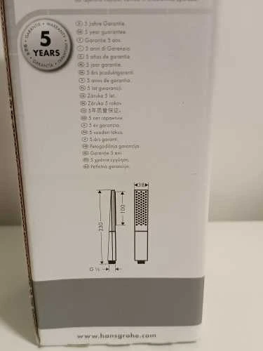 Ecost prekė po grąžinimo hansgrohe lietaus pūlinio lietaus dušo galvutė (Atnaujinta)