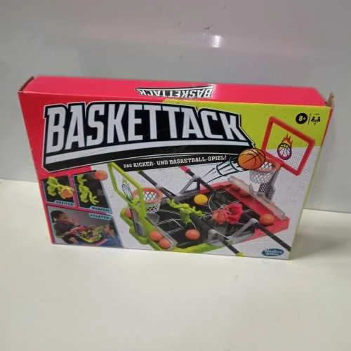 Ecost prekė po grąžinimo Hasbro Krepšinio žaidimas „Baskettack“, žaidimas „Kicker and Basketball“, s (Atnaujinta)