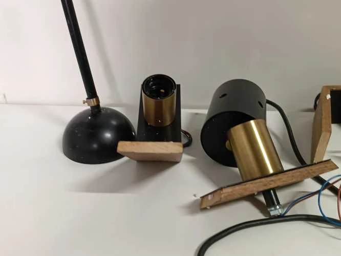 Pakabinamas šviestuvas Ecost prekė po grąžinimo Homemania Pendant Lamp Metal Gold Juodas Wood (Atnaujinta)